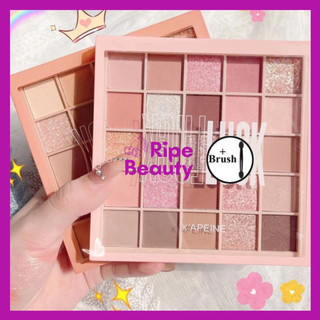 Bảng phấn mắt 25 ô màu k'apeine makeup tông cam hồng đào