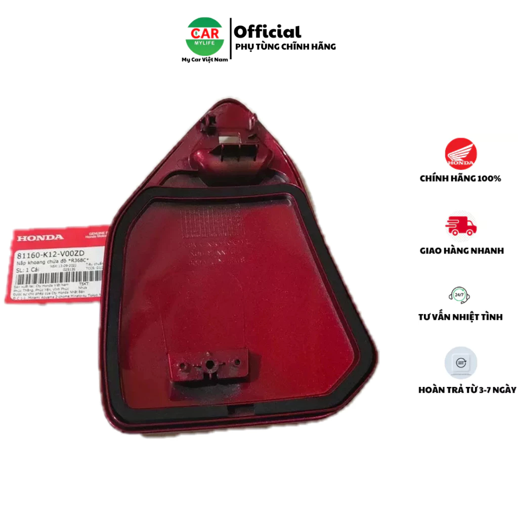 Nắp khoang chứa đồ HONDA LEAD 125 năm 2018-2019 màu Đỏ mận. *R368C*