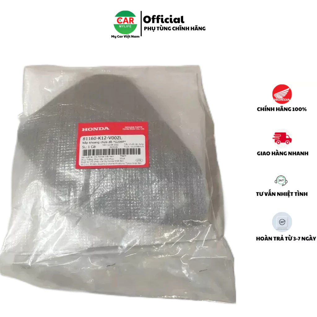 Nắp khoang chứa đồ HONDA LEAD 125 năm 2018 màu Xanh lục. *G209P*