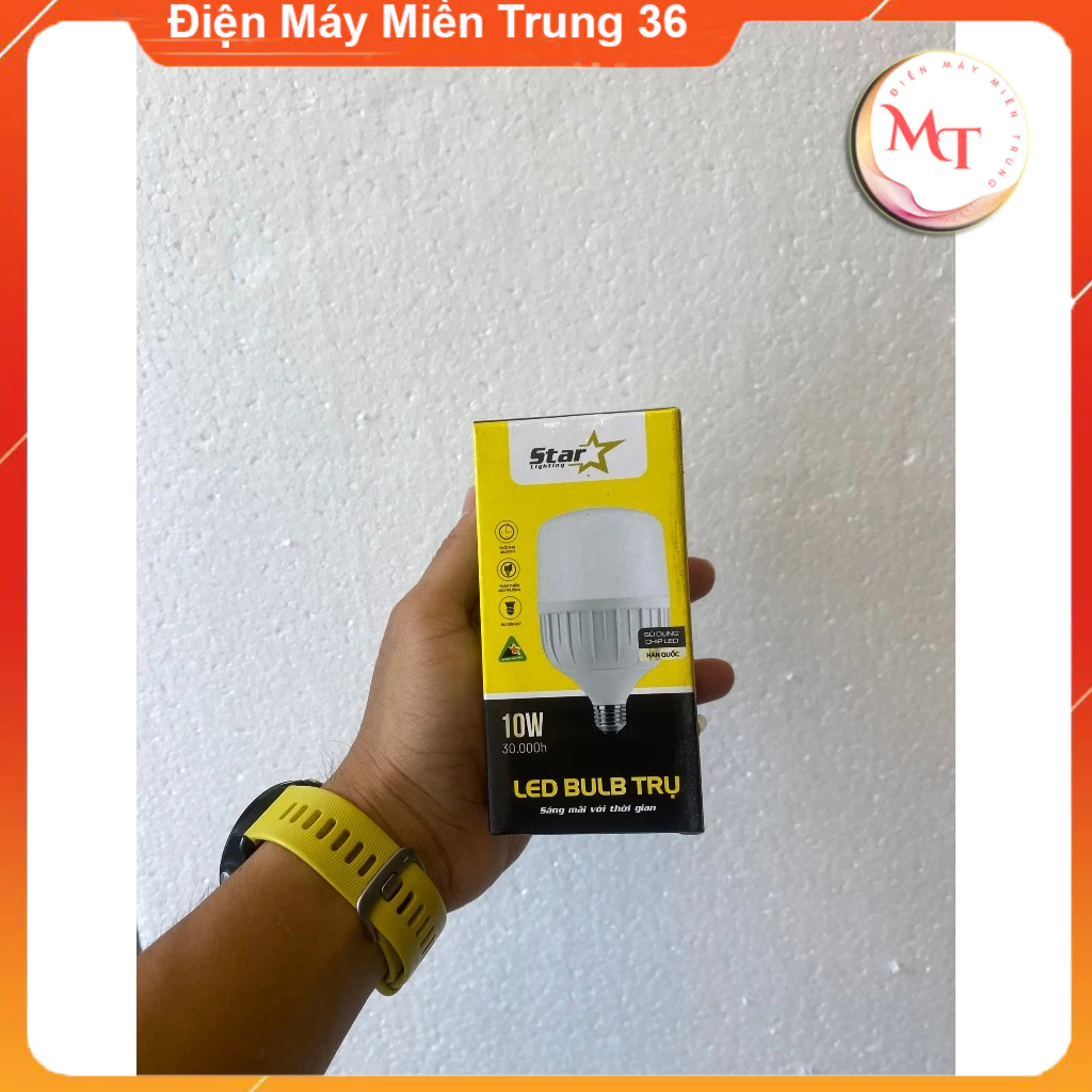 Bóng đèn LED 50w 40w 30w 20w 15w 10w 5w siêu sáng tiết kiệm điện, LED BULB trụ chống nước “Điện Máy Miền Trung 36