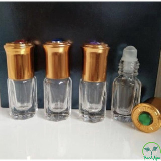Vỏ Lọ chiết nước hoa Dubai bi lăn Ruby rỗng đựng tinh dầu