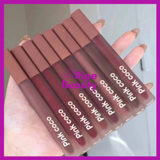 Son kem lì pink coco mềm mịn môi không dính cốc không dễ phai