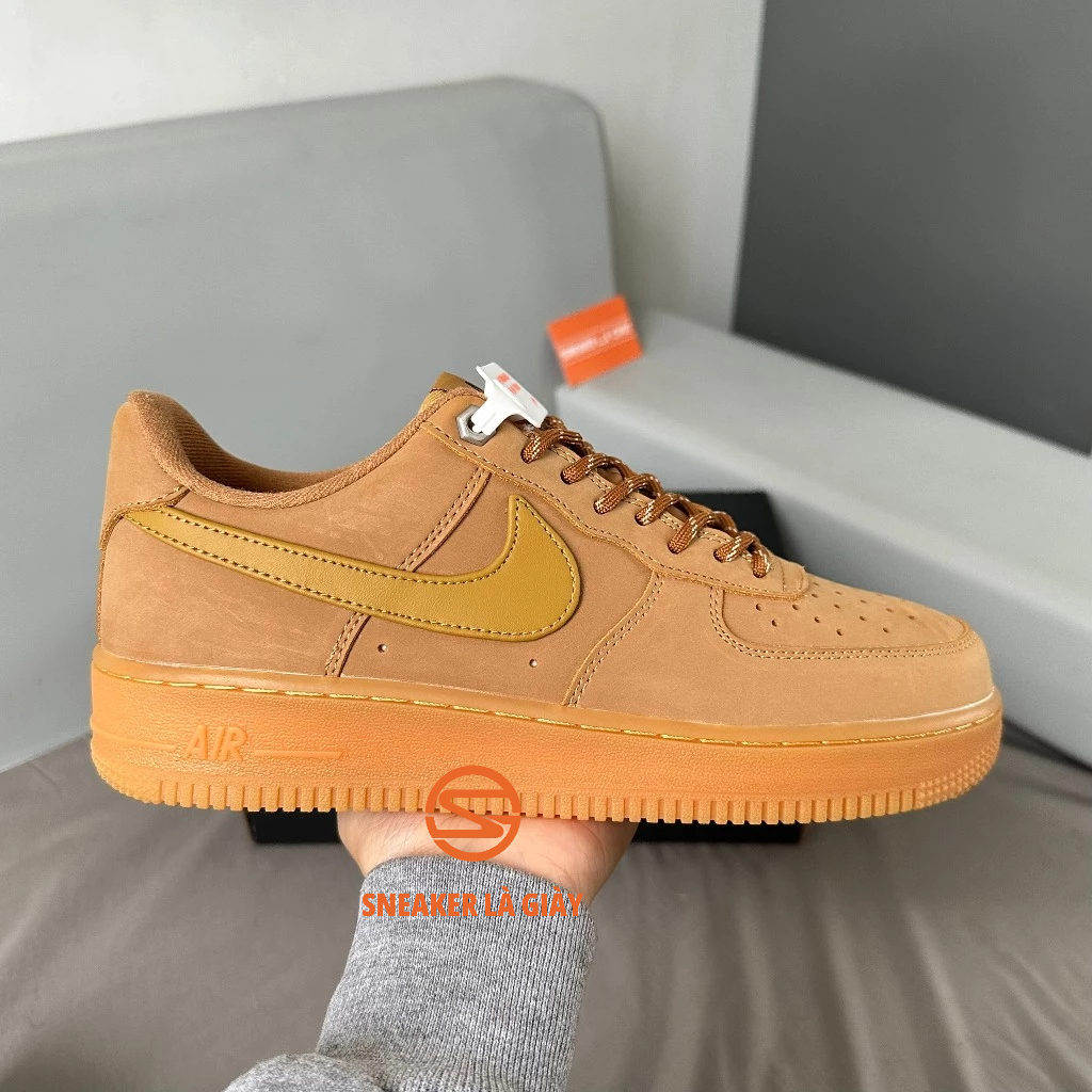 Giày Air Force 1 Low Flax Wheat 2019 CJ9179-200 AF1 NÂU BÒ - BẢN CAO CẤP FULLBOX
