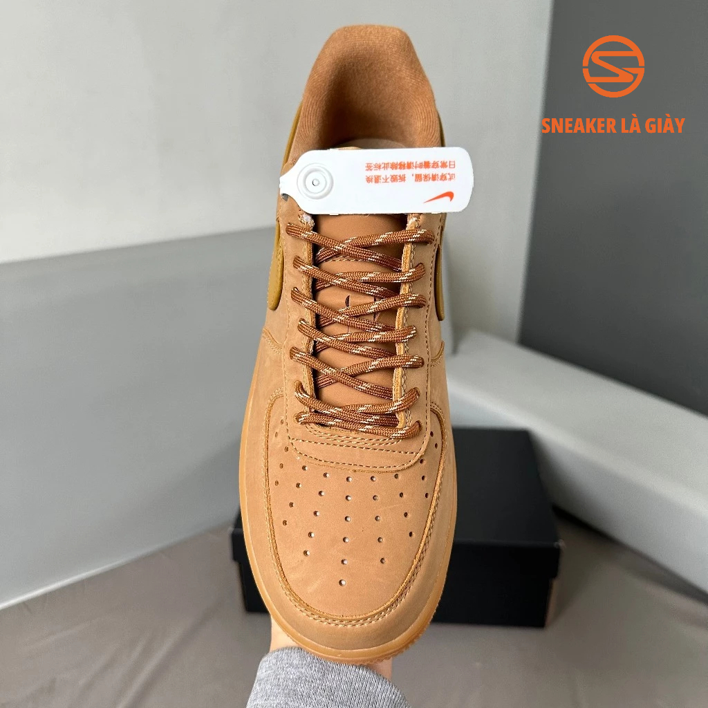 Giày Air Force 1 Low Flax Wheat 2019 CJ9179-200 AF1 NÂU BÒ - BẢN CAO CẤP FULLBOX