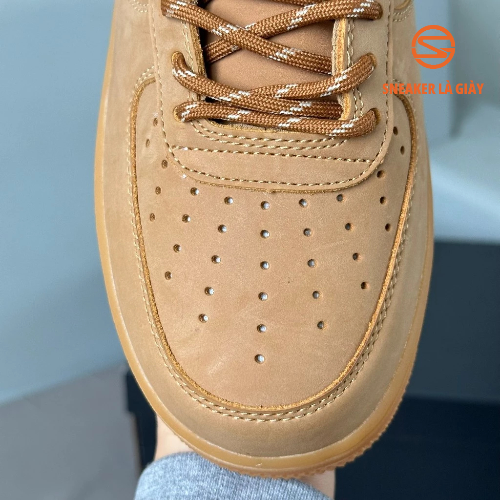 Giày Air Force 1 Low Flax Wheat 2019 CJ9179-200 AF1 NÂU BÒ - BẢN CAO CẤP FULLBOX