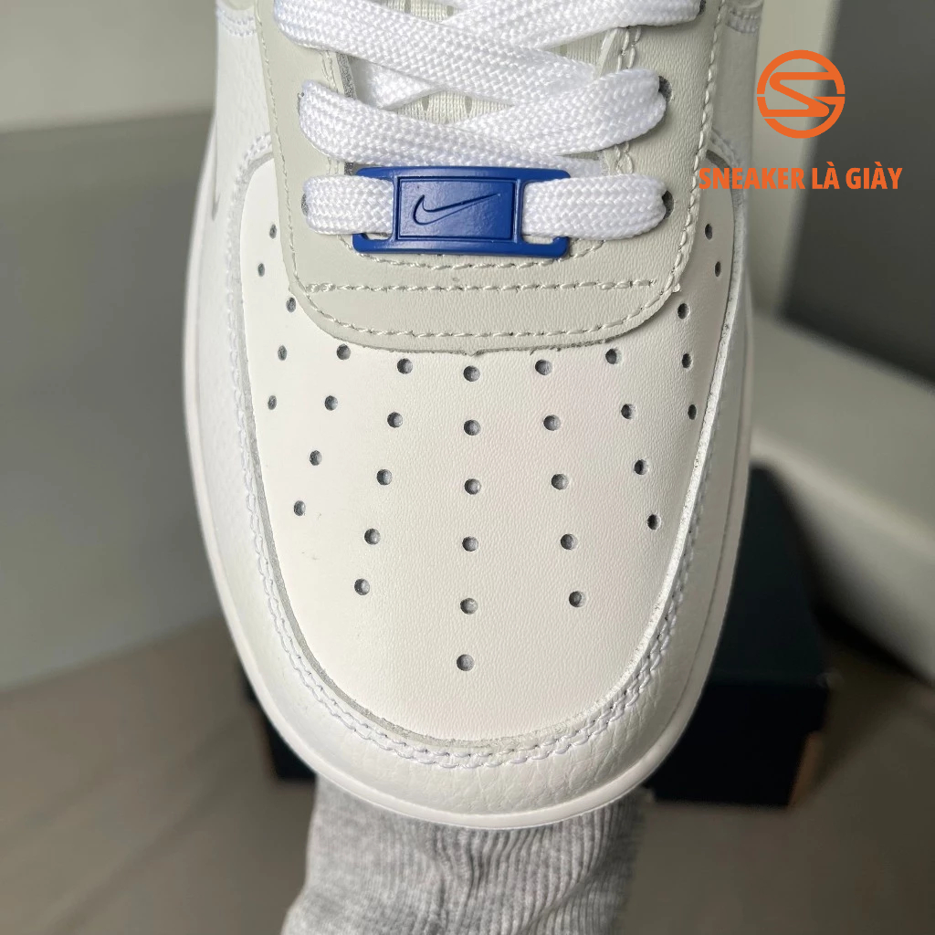 Giày Air Force 1 Low GS White Grey Blue FB1844-111 AF1 WHITE BLUE - BẢN CAO CẤP FULLBOX