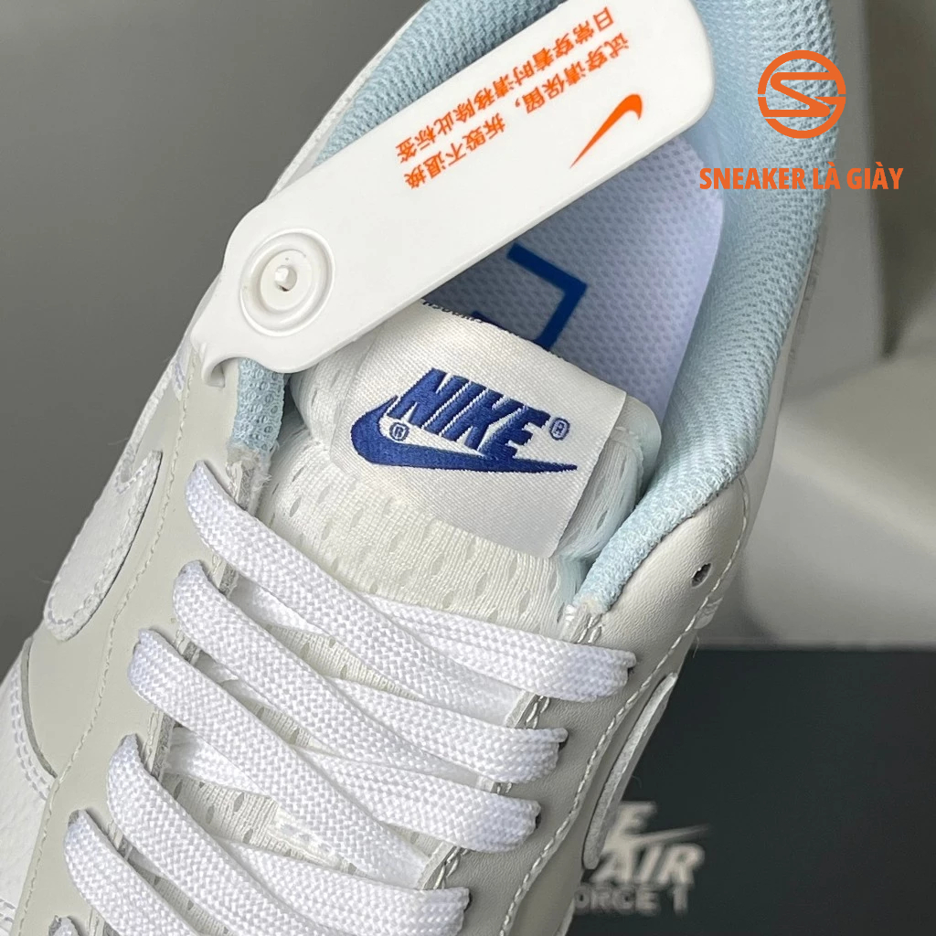 Giày Air Force 1 Low GS White Grey Blue FB1844-111 AF1 WHITE BLUE - BẢN CAO CẤP FULLBOX