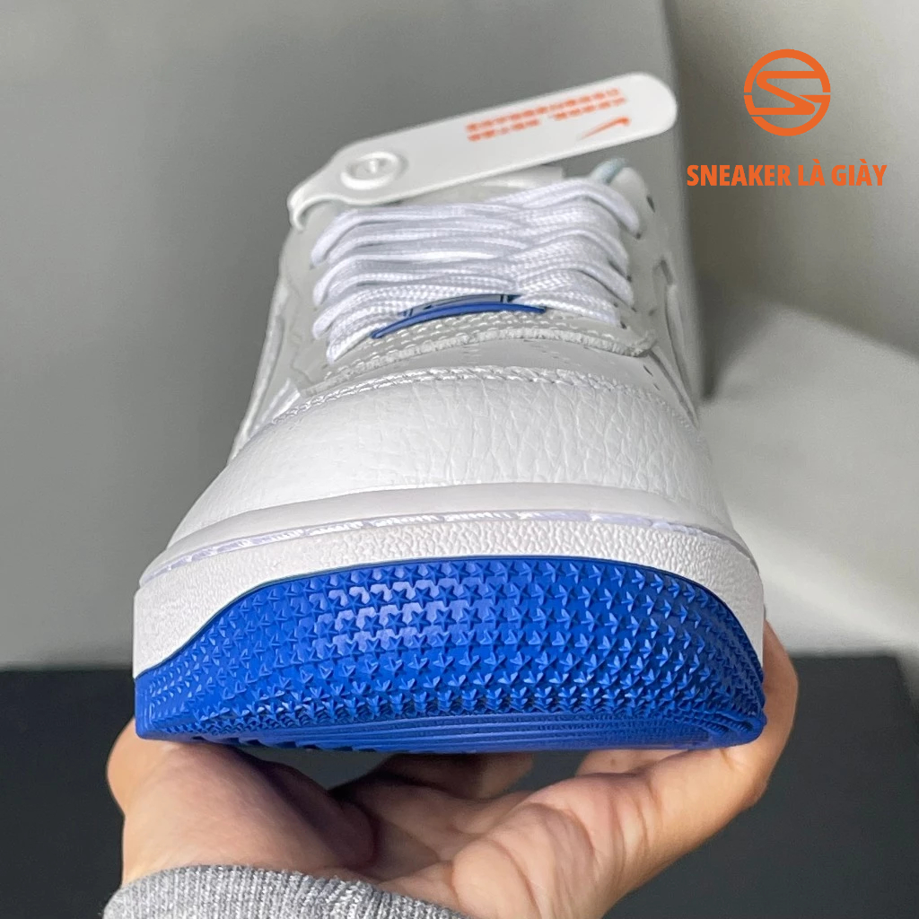 Giày Air Force 1 Low GS White Grey Blue FB1844-111 AF1 WHITE BLUE - BẢN CAO CẤP FULLBOX