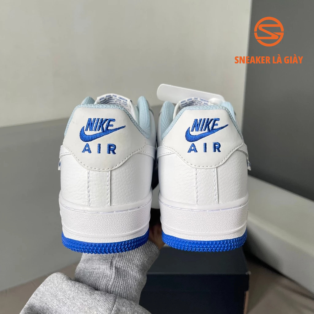 Giày Air Force 1 Low GS White Grey Blue FB1844-111 AF1 WHITE BLUE - BẢN CAO CẤP FULLBOX