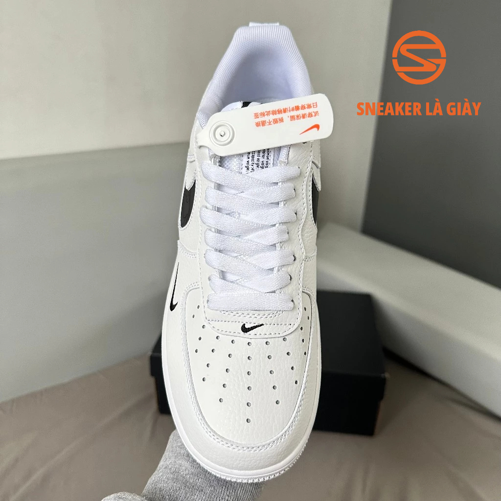 Giày Air Force 1 Low Multi-Etch Swoosh White Black FV1320-100 AF1 WHITE BLACK - BẢN CAO CẤP FULLBOX