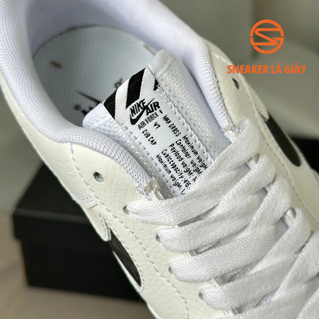 Giày Air Force 1 Low Multi-Etch Swoosh White Black FV1320-100 AF1 WHITE BLACK - BẢN CAO CẤP FULLBOX