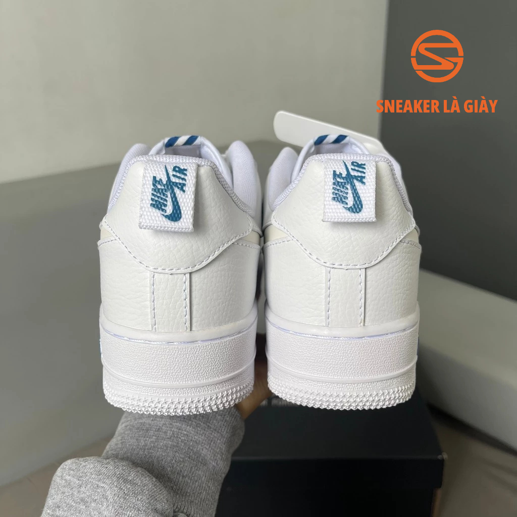 Giày Air Force 1 07 LV8 White Dark Marina Blue FB8971-100 AF1 WHITE BLUE - BẢN CAO CẤP FULLBOX