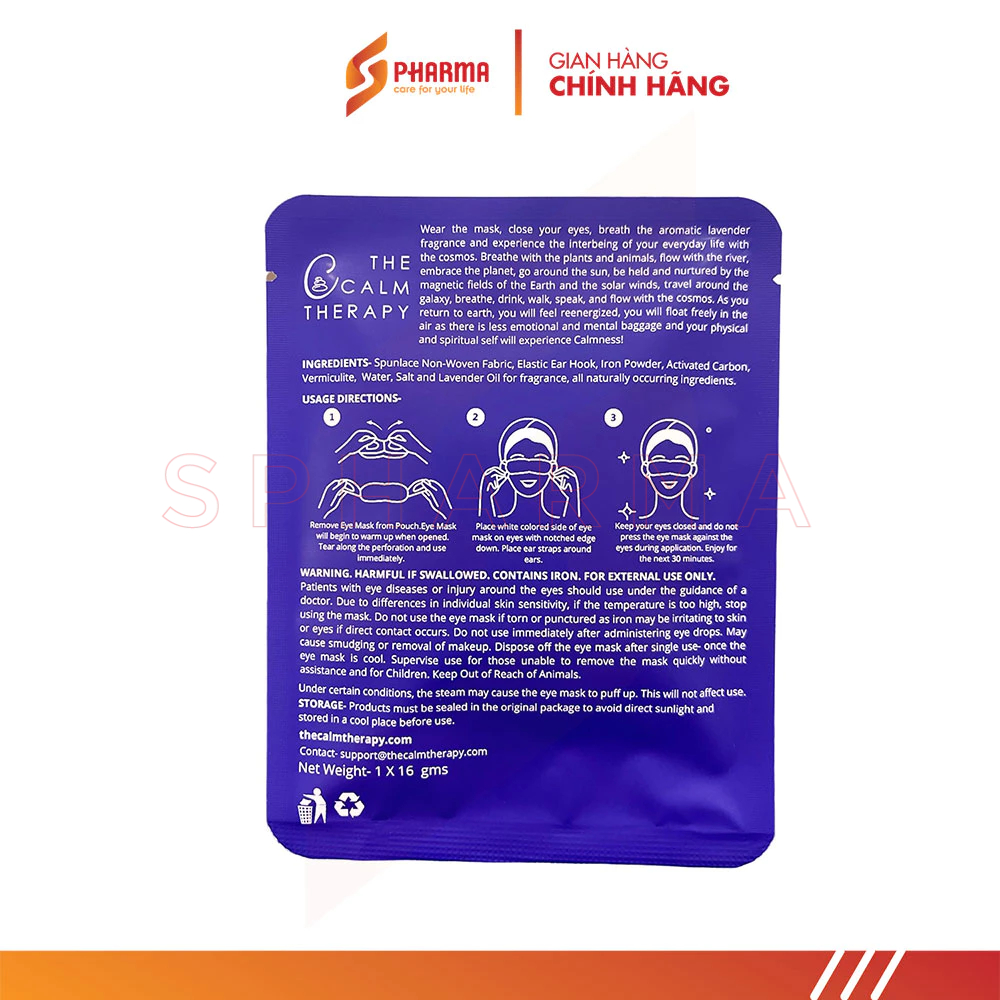 Miếng chườm ấm mi mắt The Calm Therapy - Cosmos và Burble