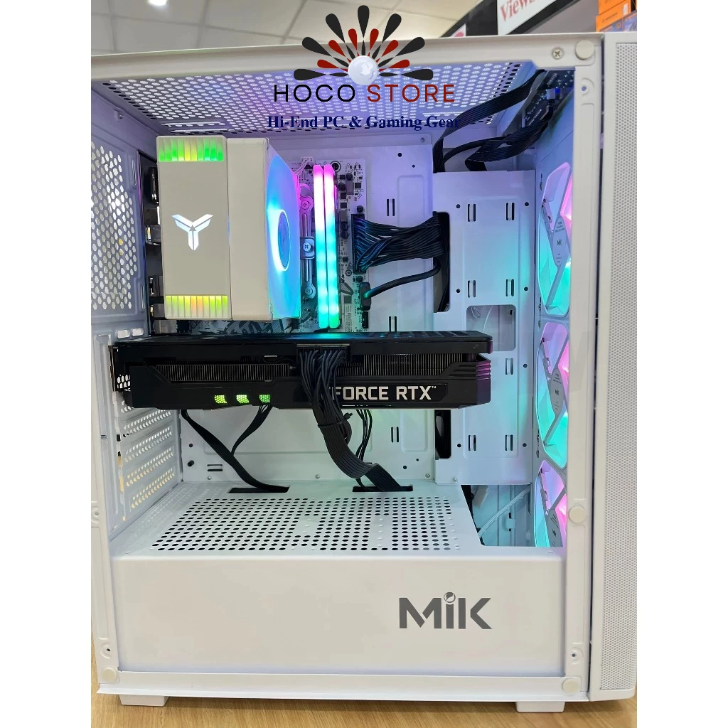 Thùng PC Hoco Gaming Wifi 2, Core i5 12400F, Ram 16GB RGB, SSD 512GB, VGA RTX 2060/3060/3070