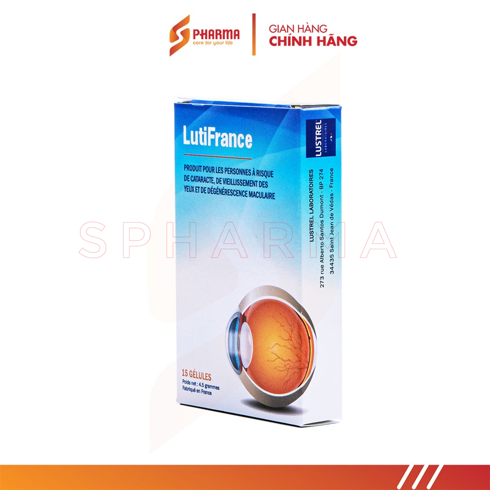 Viên uống bổ Mắt LutinFrance - Pháp - Ginkgo Biloba I Bột Lutin I Kẽm Oxit