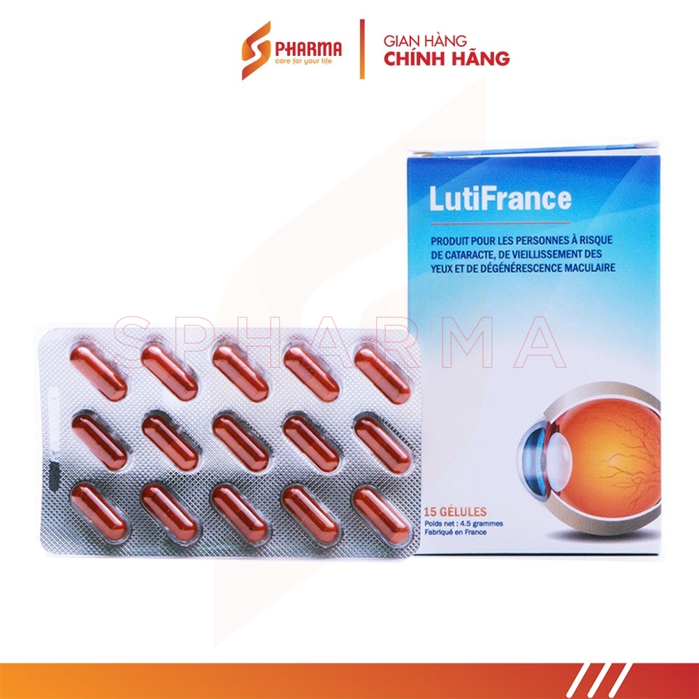 Viên uống bổ Mắt LutinFrance - Pháp - Ginkgo Biloba I Bột Lutin I Kẽm Oxit