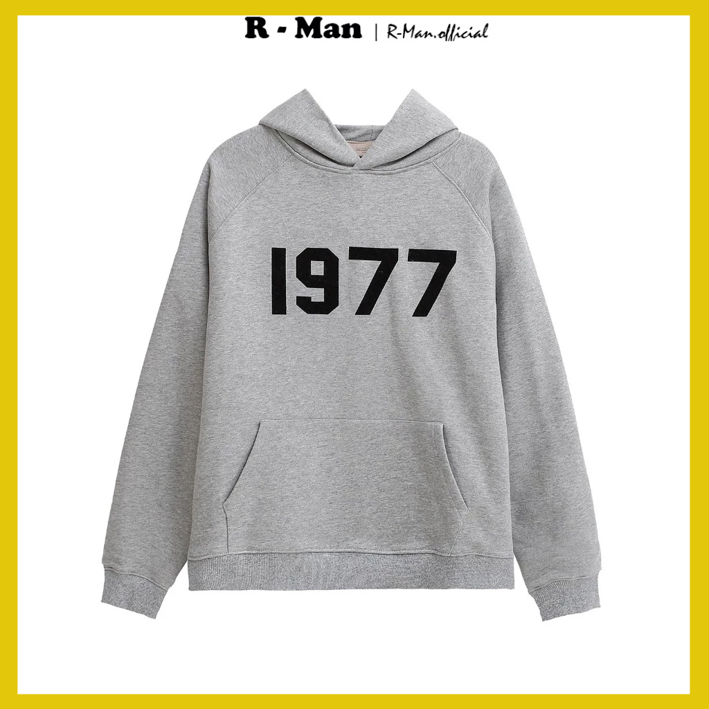 Áo Hoodie 1977 Nam Nữ Form Rộng, Áo Nỉ Nam Nữ Chất Liệu Nỉ Bông Phong Cách Trẻ Trung Cá Tính - Rman