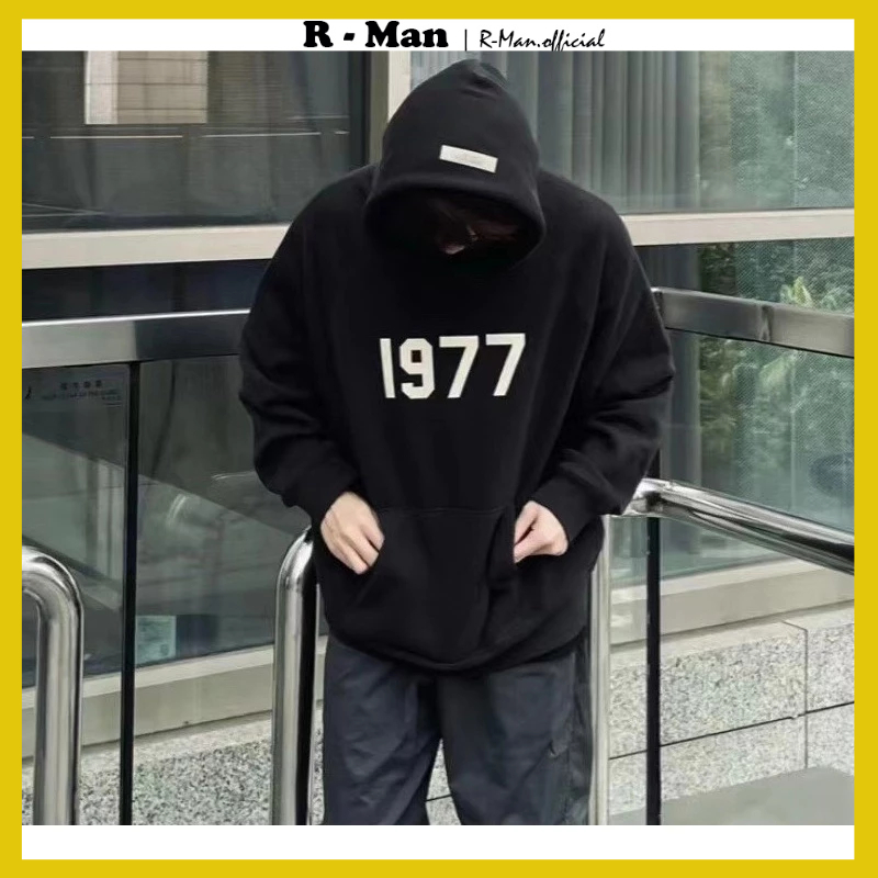 Áo Hoodie 1977 Nam Nữ Form Rộng, Áo Nỉ Nam Nữ Chất Liệu Nỉ Bông Phong Cách Trẻ Trung Cá Tính - Rman