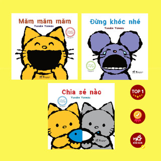 Sách - Bộ Lật giở tương tác song ngữ: Đừng khóc nhé - Măm măm măm - Chia sẻ nào (Phần 2) (03 cuốn lẻ)