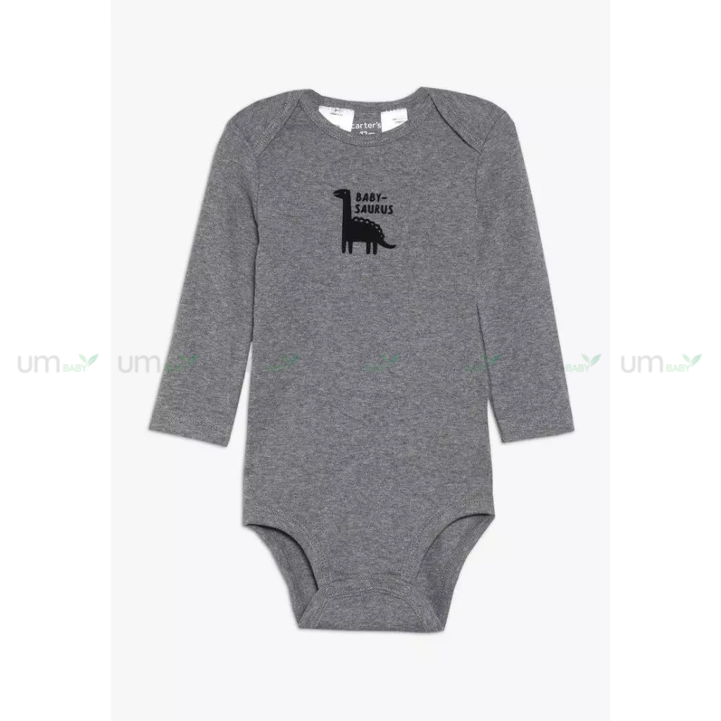 Set 4 cái bodysuit cho bé trai dài tay Carter's 3-24 tháng body chip cho bé áo liền quần body cho bé sơ sinh xuất dư