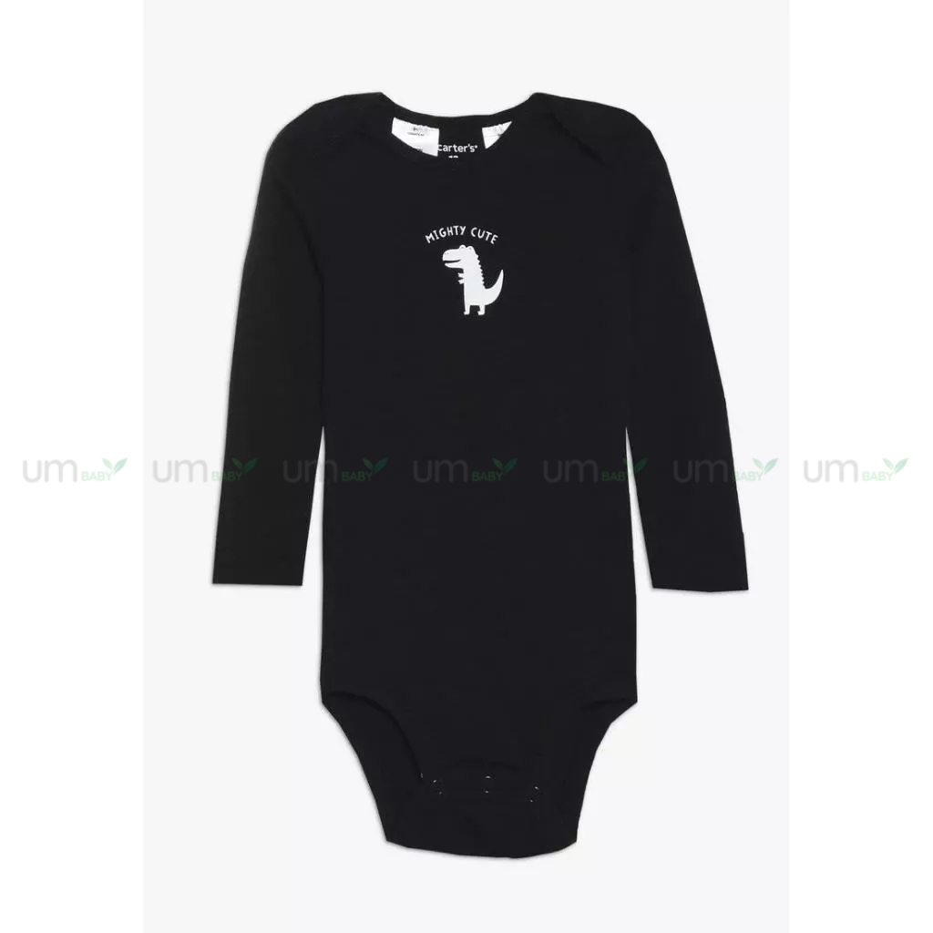 Set 4 cái bodysuit cho bé trai dài tay Carter's 3-24 tháng body chip cho bé áo liền quần body cho bé sơ sinh xuất dư