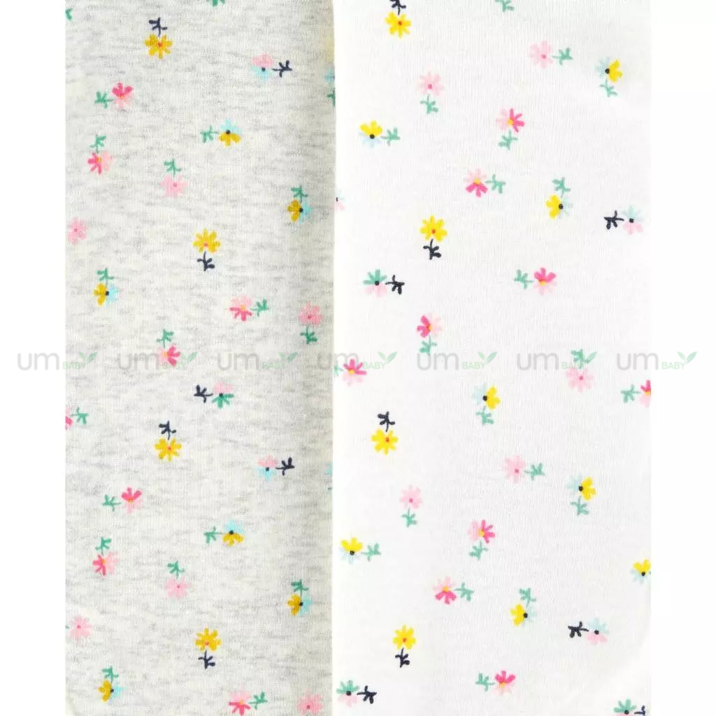 Set 4 cái bodysuit cho bé gái dài tay Carter's 3-24 tháng body chip cho bé áo liền quần body cho bé sơ sinh xuất dư