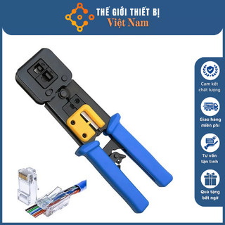 Kìm mạng xuyên thấu trợ lực loại tốt dùng cho hạt mạng cat 5, 6, 7 xuyên thấu