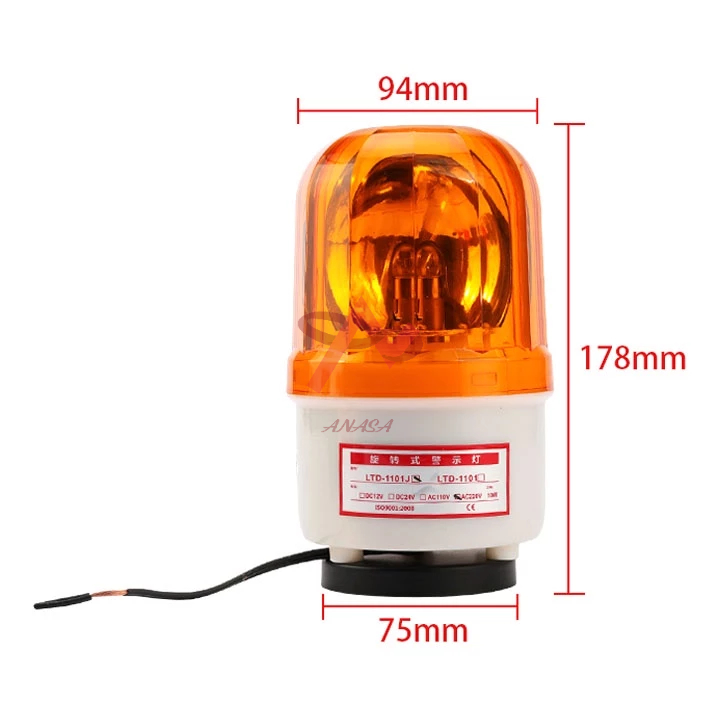 Đèn Xoay Báo Động LTE-1101 BINKING 12VDC-10W