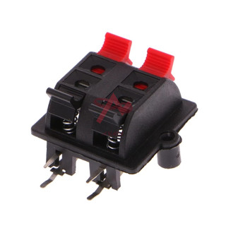 Trạm kẹp dây loa vuông 4 chân 37x30mm