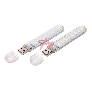 Đèn LED Gắn Cổng USB 8 Bóng Sáng Ấm