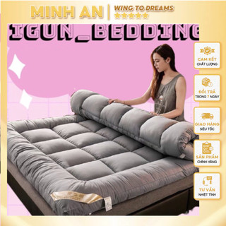 Nệm topper đệm topper tiện nghi cao cấp dày 7cm dễ dàng gấp gọn gàng khi không sử dụng và mang theo