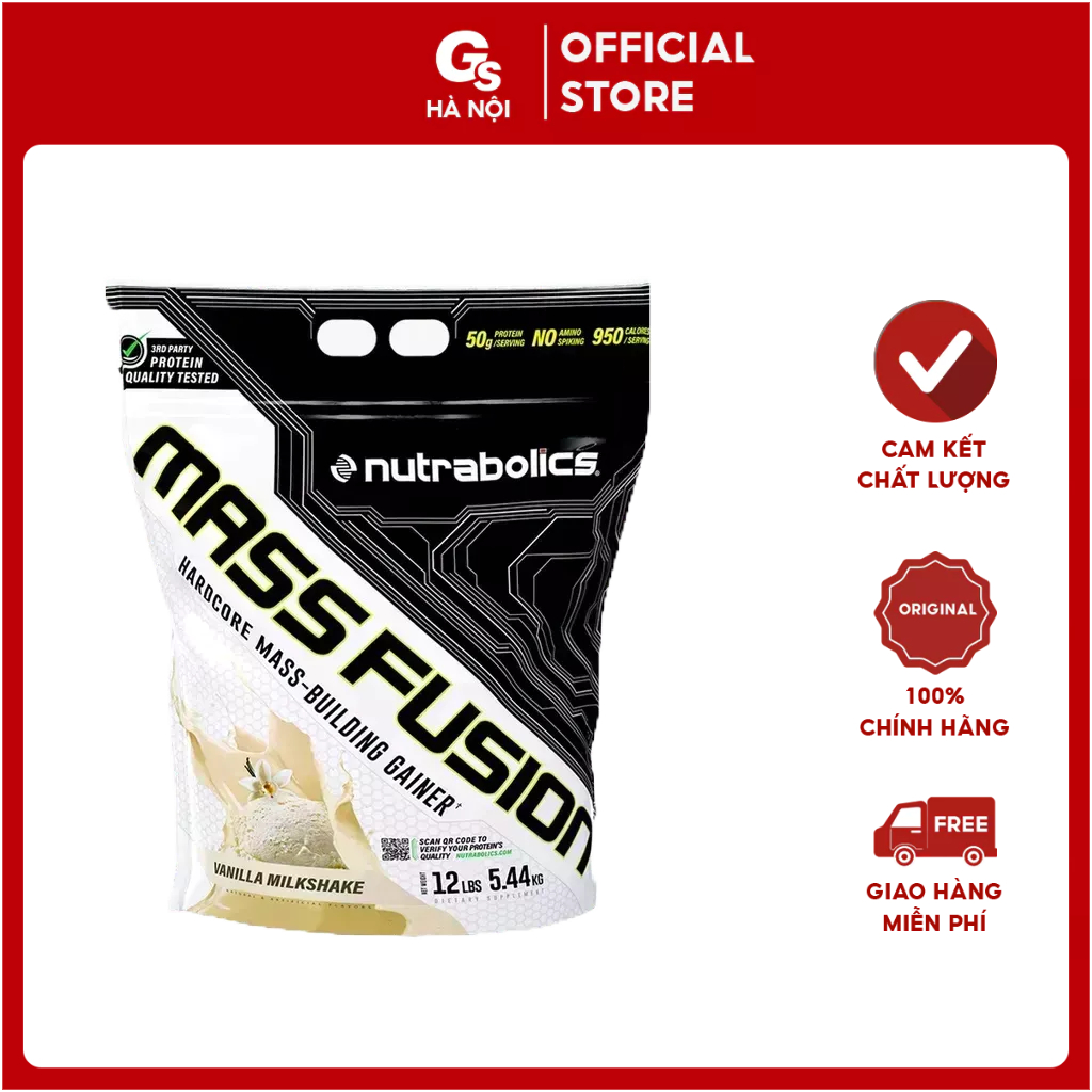 Sữa tăng cân nạc Nutrabolics Mass Fusion 12Lbs (5.44 Kg)