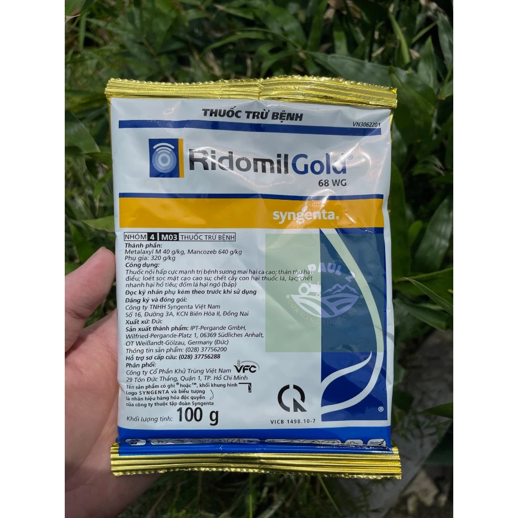 Thuốc trừ bệnh cây trồng Ridomil Gold 68WG