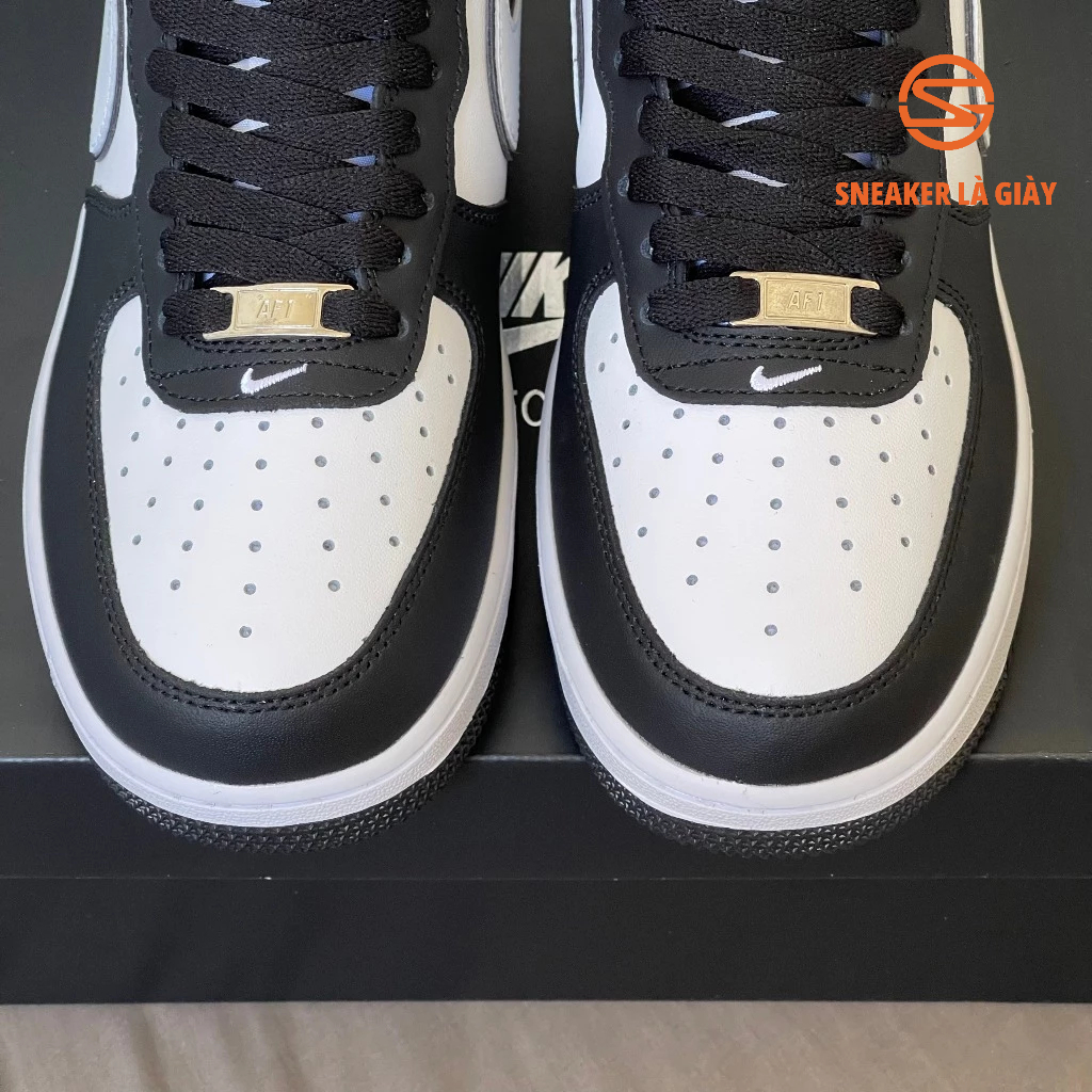 Giày Air Force 1 07 Panda DV0788-001 AF1 BLACK WHITE Gót Đen - BẢN CAO CẤP FULLBOX