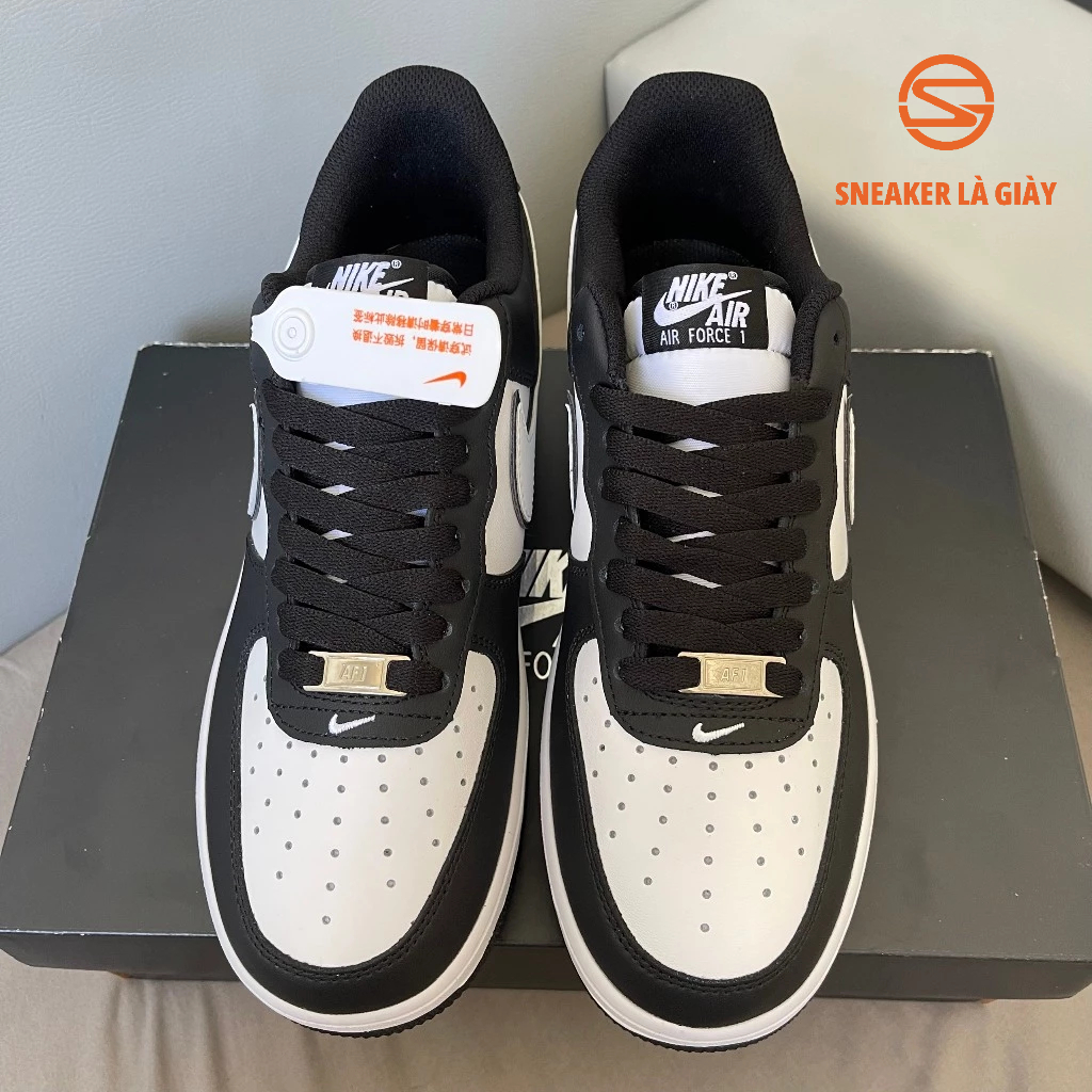 Giày Air Force 1 07 Panda DV0788-001 AF1 BLACK WHITE Gót Đen - BẢN CAO CẤP FULLBOX
