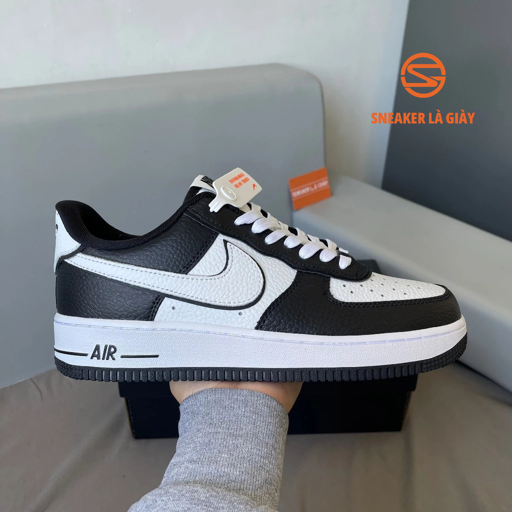 Giày Air Force 1 Low 07 LV8 Panda DX3115-100 AF1 BLACK WHITE Gót Trắng - BẢN CAO CẤP FULLBOX