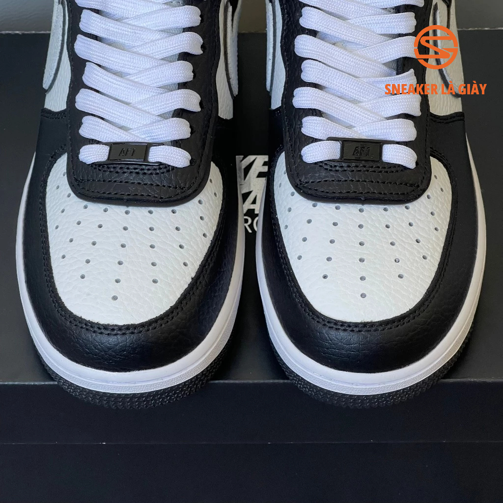 Giày Air Force 1 Low 07 LV8 Panda DX3115-100 AF1 BLACK WHITE Gót Trắng - BẢN CAO CẤP FULLBOX