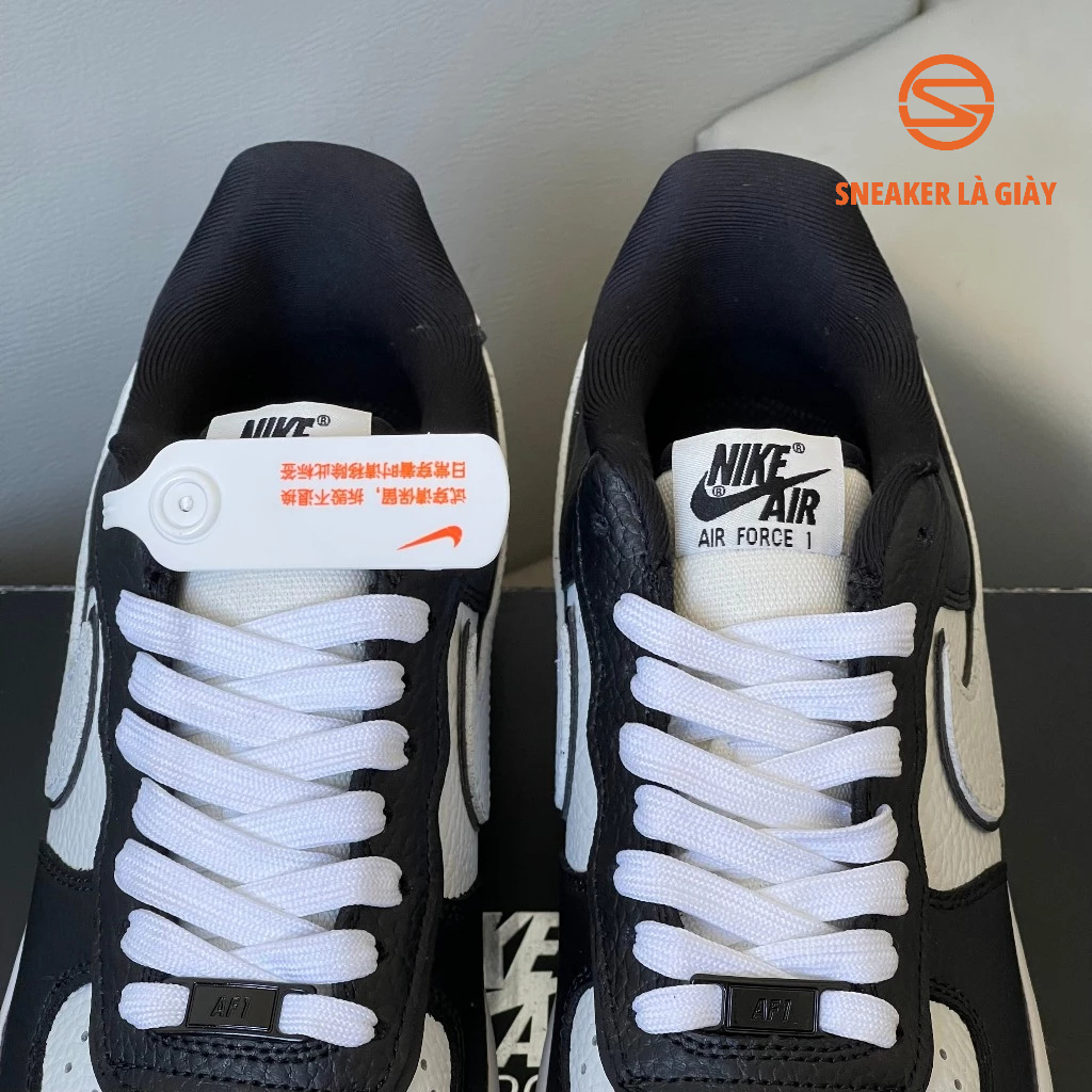 Giày Air Force 1 Low 07 LV8 Panda DX3115-100 AF1 BLACK WHITE Gót Trắng - BẢN CAO CẤP FULLBOX