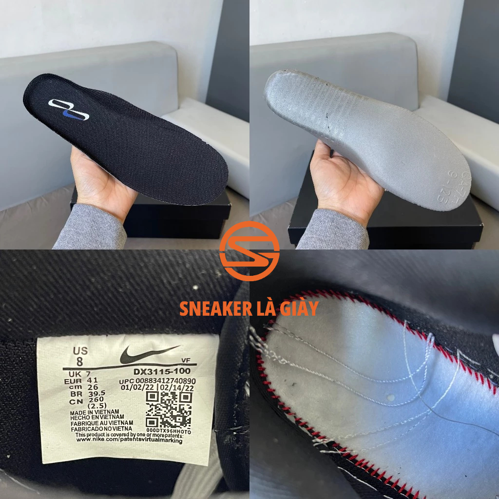 Giày Air Force 1 Low 07 LV8 Panda DX3115-100 AF1 BLACK WHITE Gót Trắng - BẢN CAO CẤP FULLBOX
