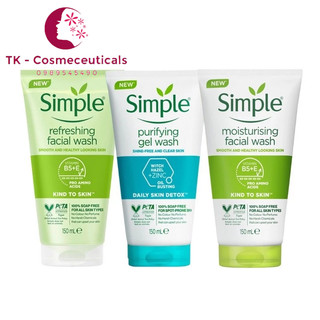 (HÀNG NHẬP KHẨU) Sữa Rửa Mặt Simple Gel Kind To Skin Refreshing Facial Wash Gel - 150ml