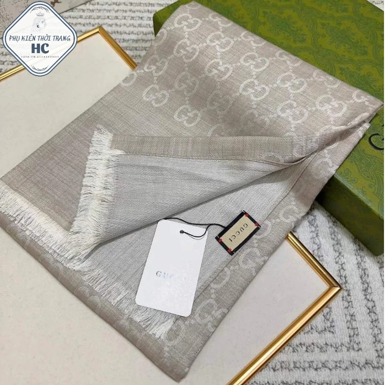 Khăn choàng lụa thời trang thu đông thương hiệu cao cấp