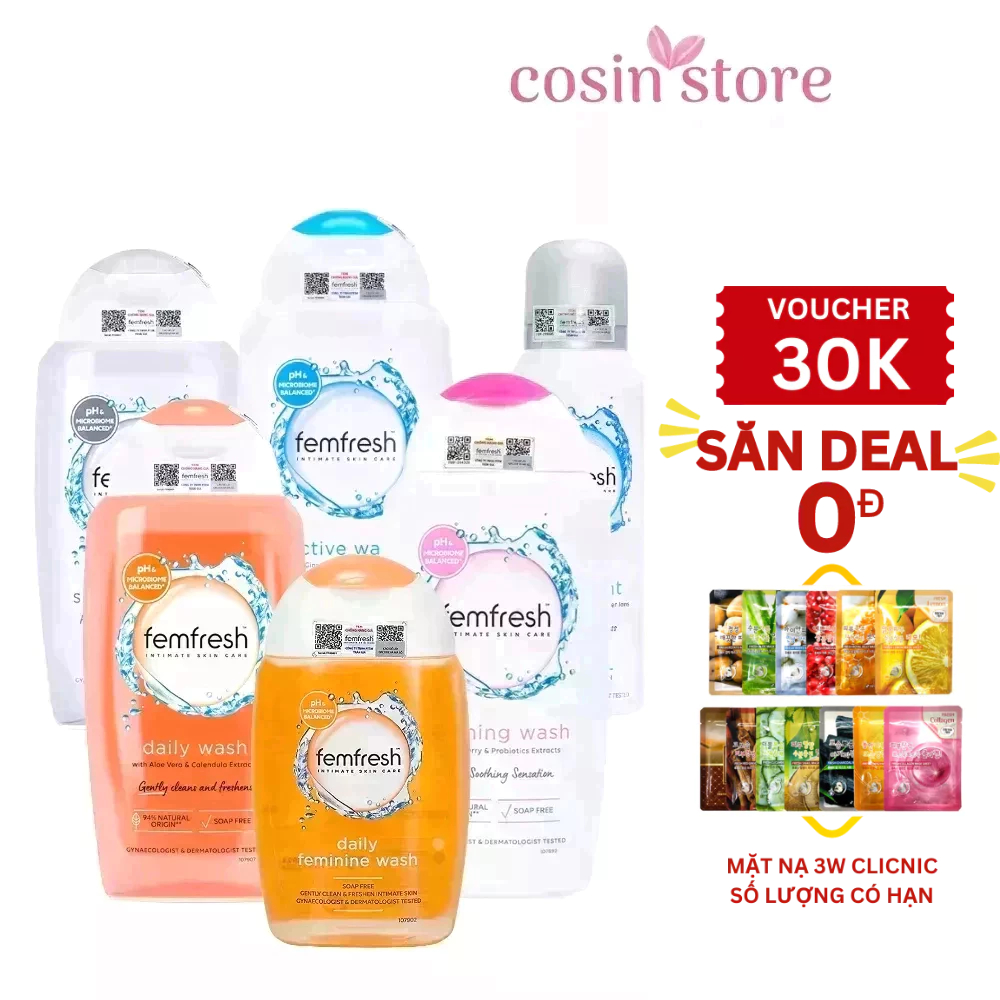 Dung Dịch Vệ Sinh Phụ Nữ Cao Cấp Femfresh Daily Intimate Wash 250ml Cosin Store