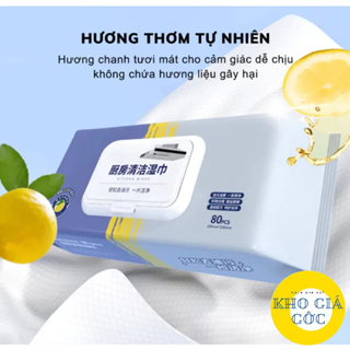 Khăn Uớt Lau Bếp Đa Năng, Giấy Uớt Vệ Sinh Nhà Bếp