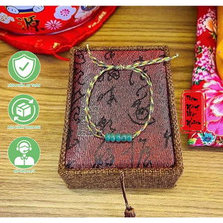 Vòng tay chỉ ngũ sắc ngũ điếu lam ngọc ☯ hợp ngũ mệnh ☯ hộ thân, bình an, tài lộc, may mắn, tình duyên, vạn sự hanh thôn