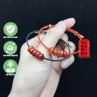 Vòng tay ngũ điếu đá huyết ☯ vòng tay may mắn ☯ cải vận mệnh mộc-hoả-thổ tài lộc