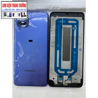 Bộ xương +vỏ+khay sim+phím+kính camera điện thoại sam sung m22-ráp máy chuẩn
