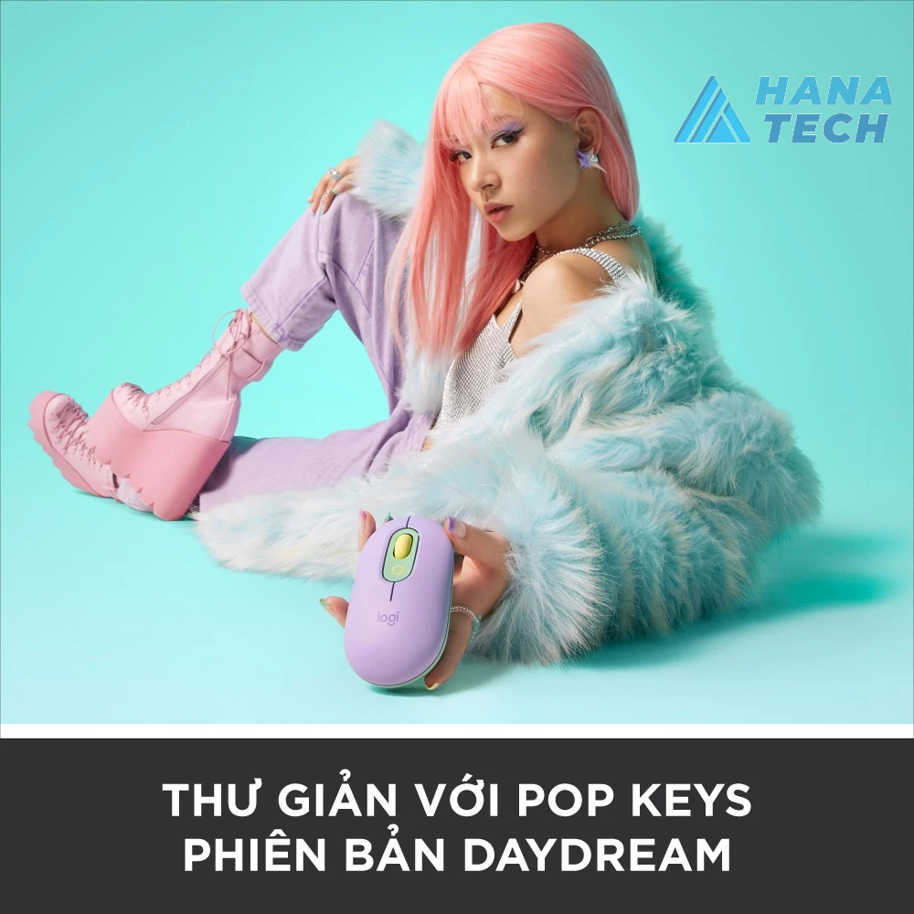 Chuột không dây Logitech POP with Emoji