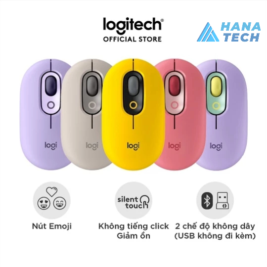 Chuột không dây Logitech POP with Emoji