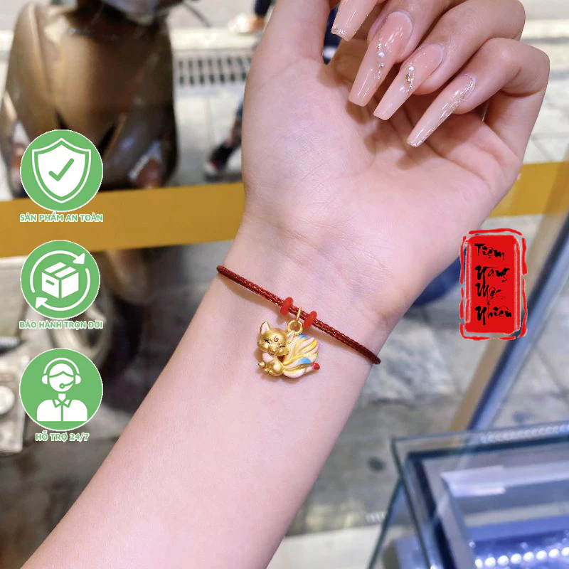 Mặt hồ ly chúa gold24k - dùng mix vòng tay hoặc mặt dây đeo cổ ☯ May Mắn ☯ Sức Khoẻ ☯ Tài Lộc ☯ Bình An ☯