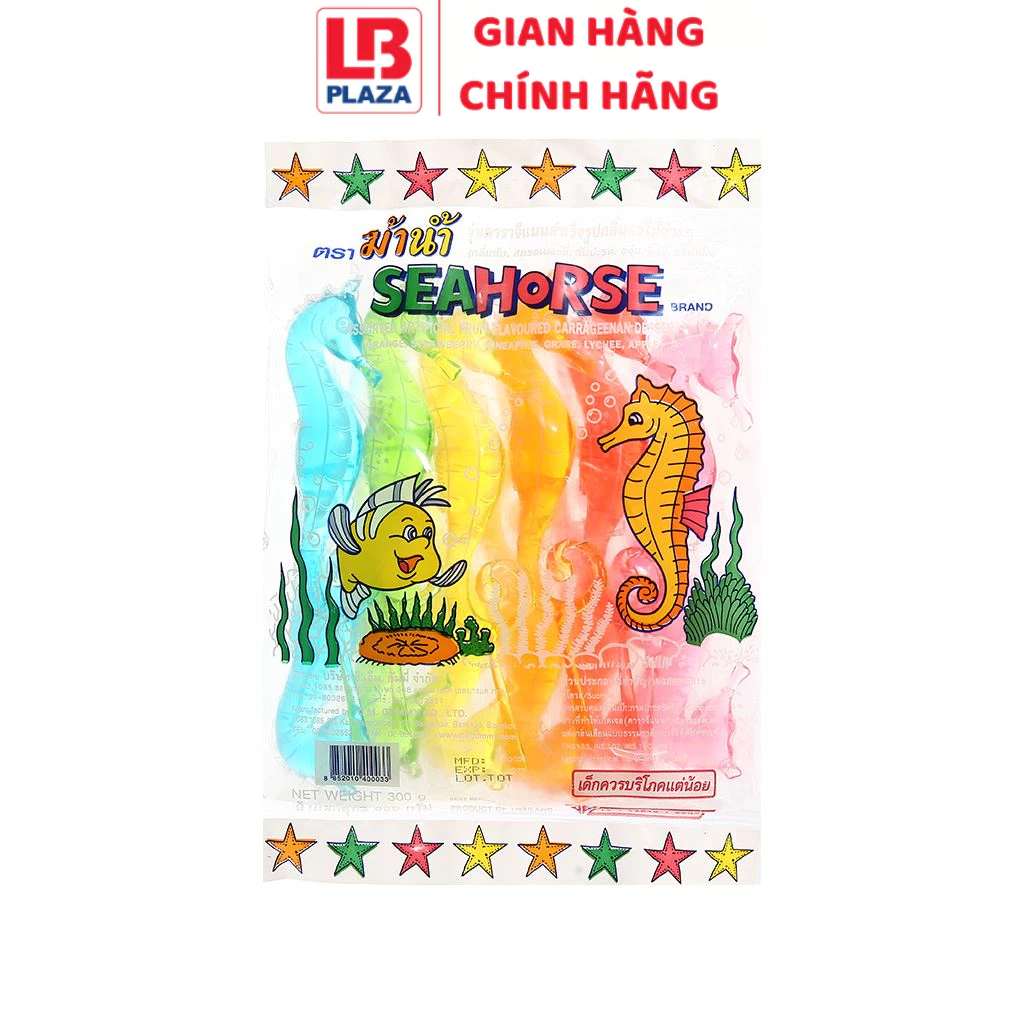 Thạch trái cây hình cá ngựa 300g Thái